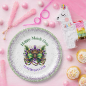 マルディグラ ペーパープレート (パーティー)