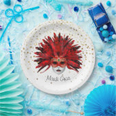 マルディグラ ペーパープレート (パーティー)