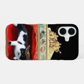 マルディグラ マスカレード 劇場 猫 iPhone 16ケース (裏面横)