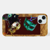 マルディグラ マスカレード 羊皮紙 iPhoneケース (裏面横)