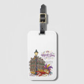 マルディグラ ラゲッジタグ (正面縦)