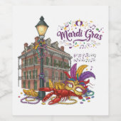 マルディグラ ワインラベル (シングルラベル)