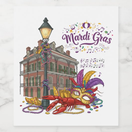 マルディグラ ワインラベル (シングルラベル)