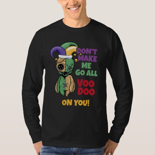マルディグラ ヴードゥー 黒魔術 カーニバルファン ヴードゥー Tシャツ (正面)