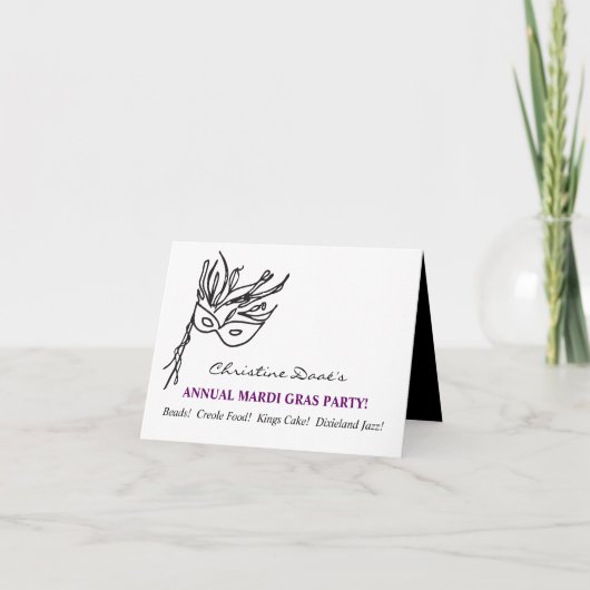 マルディグラ！ 招待状 (正面)