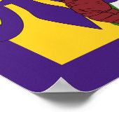 マルディグラ（紋章の）フラ・ダ・リクロフィッシュパーティーバナー ポスター (角)