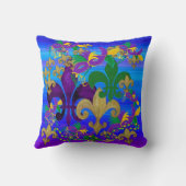 マルディグラ（紋章の）フラ・ダ・リ枕 クッション (裏面)