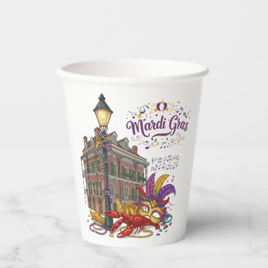 マルディグラ 紙コップ (正面)