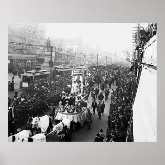 マルディグラ， 1900 ポスター (正面)