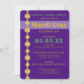 マルディグラ | Laissez Les Bongtemps Rouler 招待状 (裏面)