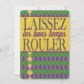 マルディグラ | Laissez Les Bongtemps Rouler 招待状 (正面)