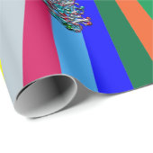 マルディサイケデリックグラスフィリグラーマスクアート ラッピングペーパー (ロールコーナー)