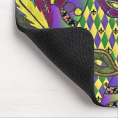 マルディサイケデリックグラスフェザーマスクギフトアパレル マウスパッド (コーナー)