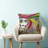 マルディサイケデリックグラスフェザーマスク クッション (椅子)