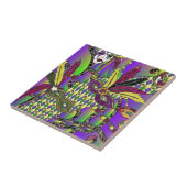 マルディサイケデリックグラスフェザーマスク タイル (側面)