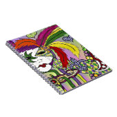 マルディサイケデリックグラスフェザーマスク ノートブック (右側)