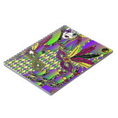 マルディサイケデリックグラスフェザーマスク ノートブック (左側)