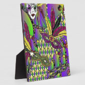 マルディサイケデリックグラスフェザーマスク フォトプラーク (側面)