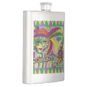 マルディサイケデリックグラスフェザーマスク フラスク (右)