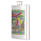マルディサイケデリックグラスフェザーマスク フラスク (左)