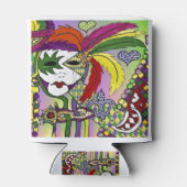 マルディサイケデリックグラスフェザーマスク 缶クーラー (裏面)