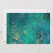 マルディスペインのグラスウォーターカラーフローラキンセアニラT サンキューカード (裏面)