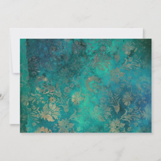 マルディスペインのグラスウォーターカラーフローラキンセアニラT サンキューカード (裏面)