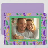 マルディパーソナライズされたグラパターン(の模様が)あるス シーズンカード (正面/裏面)