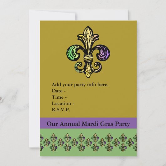 マルディフルーアデグラス 招待状 (裏面)