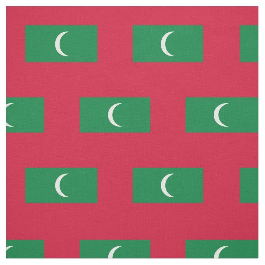 マルディブの国旗 ファブリック (見本)