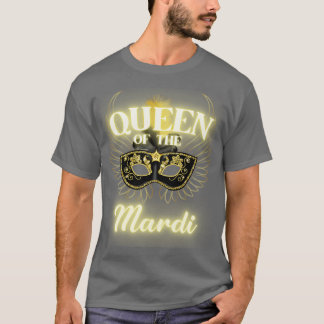 マルディマスカレードビーズパレード女性のクイーン私 Tシャツ