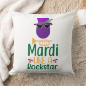 マルディライクロックスタータイポグラフィ装飾用クッション クッション (ブランケット)