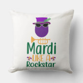 マルディライクロックスタータイポグラフィ装飾用クッション クッション (正面)
