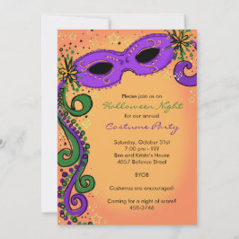 マルディ不気味グラス招待状ハローウィンパーティ 招待状