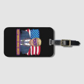 マルディ保グラ素晴らしストおもしろいランプマルディグラ2025 ラゲッジタグ (正面横)