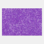 マルディ無地のグラフェイクスグリッターパープルグリーン金ゴールド ラッピングペーパーシート (正面)