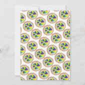 マルディ祝グラスカーニバルパーティーキングケーキ 招待状 (裏面)