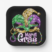 マルディ鮮やかグラスパーティー紙プレート ペーパープレート (正面)