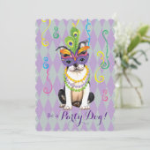 マルディ・グラス・ボストン・テリア 招待状 (スタンド正面)