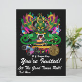 マルディ·グラス·D·ジョンドラゴンキングの表示のヒントをお願いします 招待状 (スタンド正面)