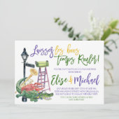 マルディ・グラ カップルシャワー 招待状 (スタンド正面)