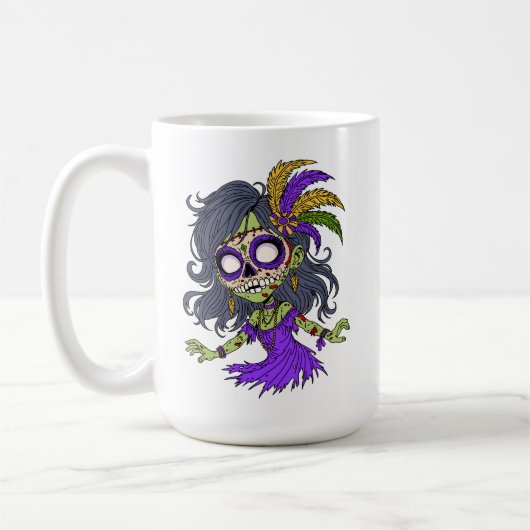 マルディ・グラ・ゾンビ コーヒーマグカップ (左)