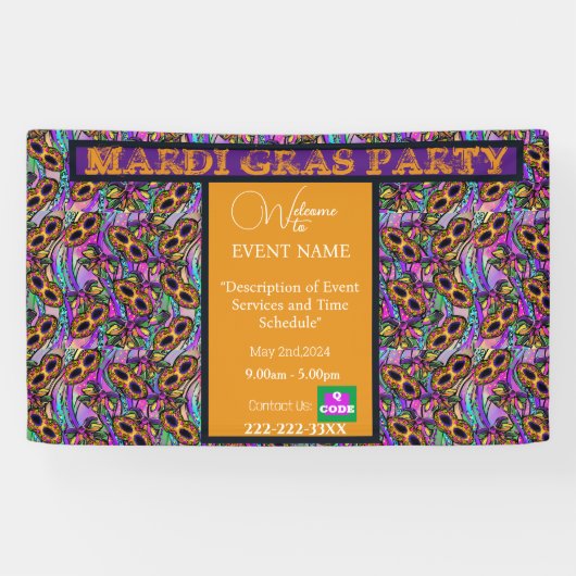 マルディ・グラ 横断幕 (横)