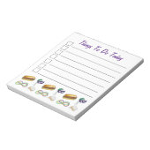 マルディGrasビーズBeignet Mask Po'Boy To Do List ノートパッド (回転)
