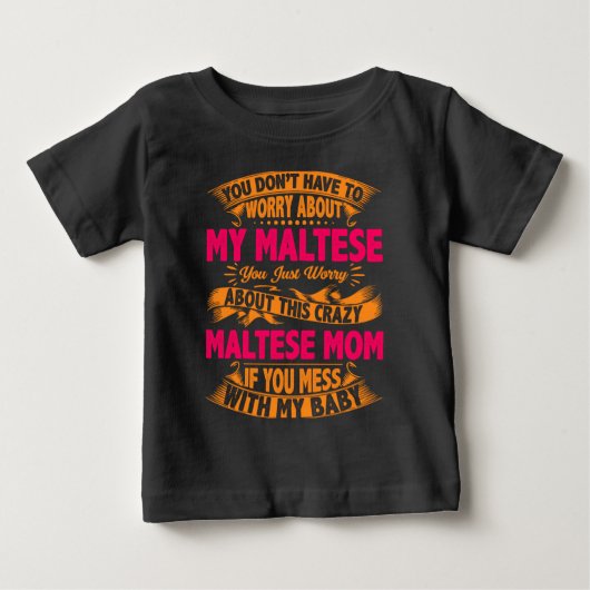 マルトイーズママがおかしい ベビーTシャツ (正面)