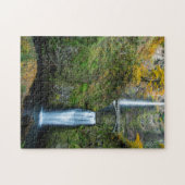 マルトナ滝，コロンビア峡谷の秋 ジグソーパズル (横)