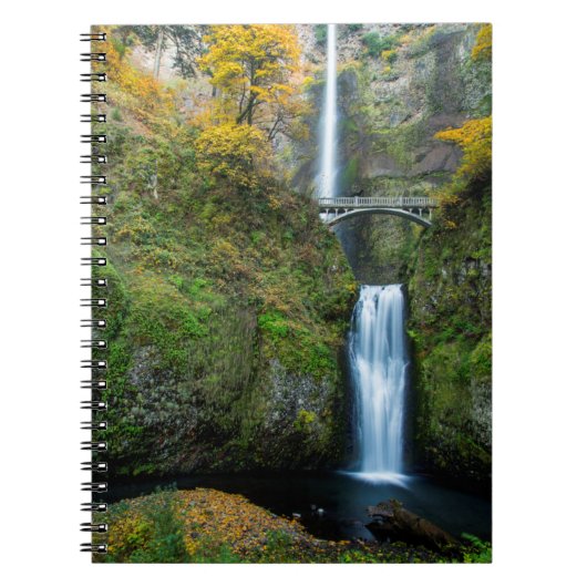 マルトナ滝，コロンビア峡谷の秋 ノートブック (正面)