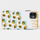 マルハナバチとはちみつ ホワイト Case-Mate iPhoneケース (裏面(横))