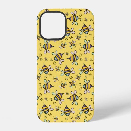 マルハナバチの模様 iPhoneケース (裏面)