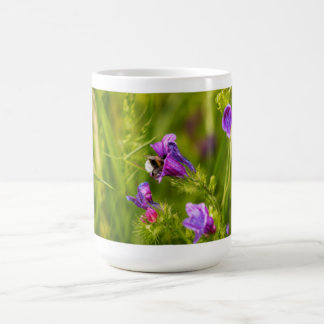 マルハナバチの花開く コーヒーマグカップ